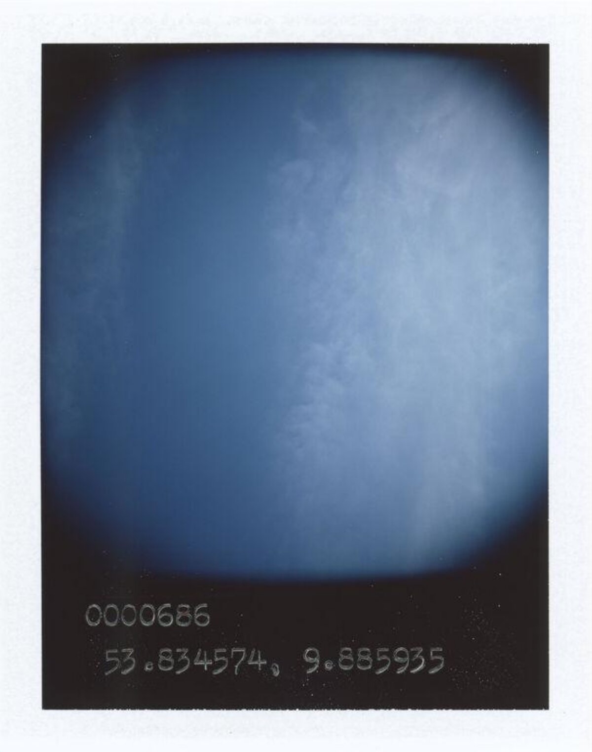Blue Sky With Coordinate Markings