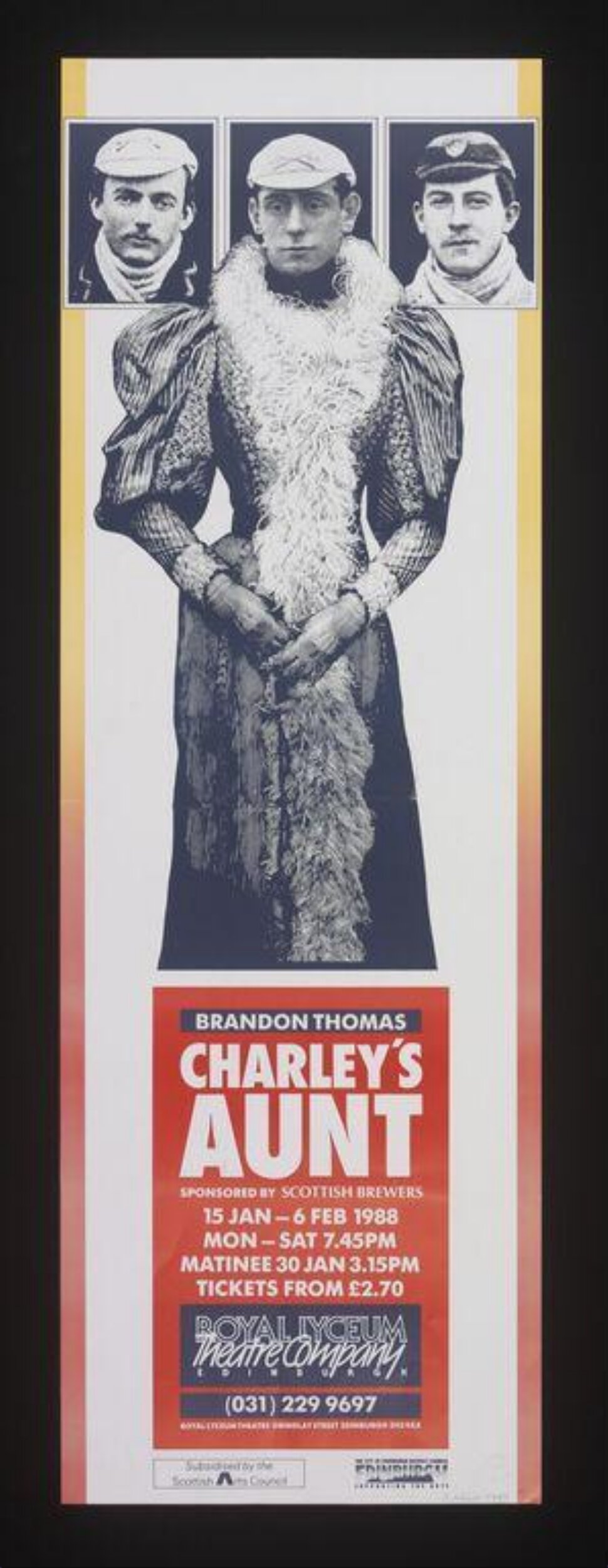 1988 Charley's Aunt Theatre Poster