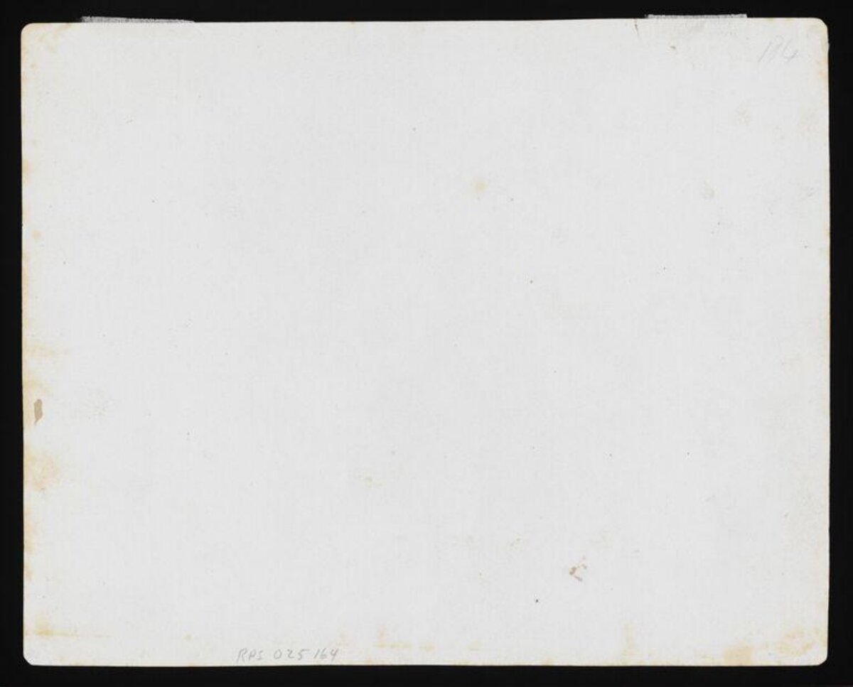 Back of Vintage Blank Card