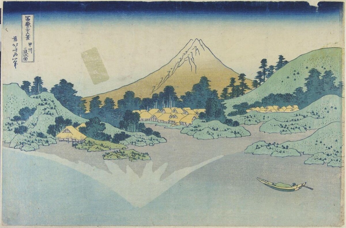 Mount Fuji River Landscape Ukiyo-e