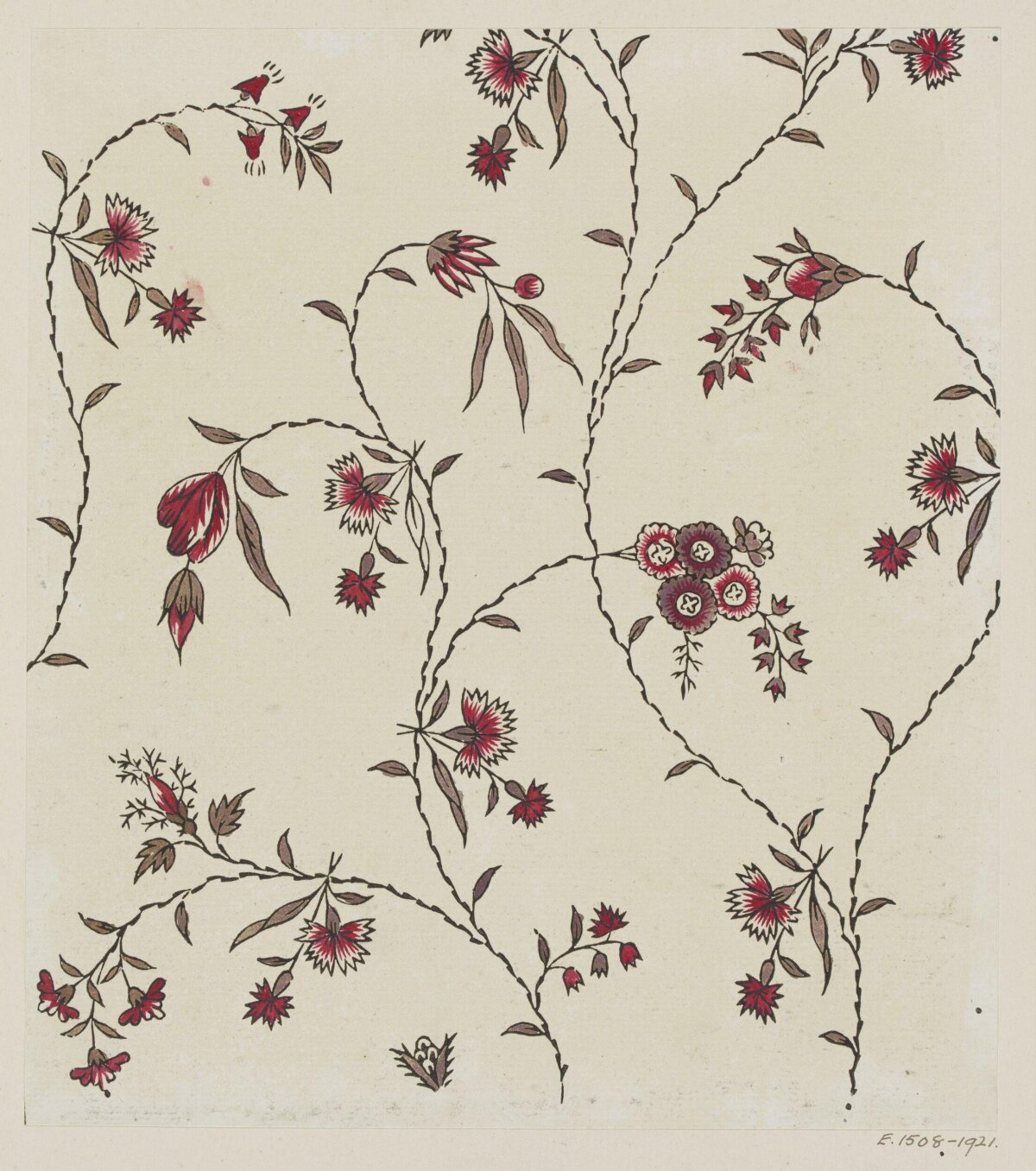 Vintage Hand Drawn Floral Pattern