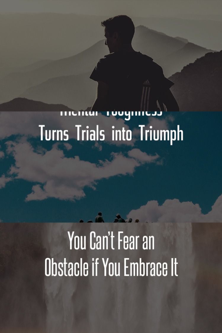 Mental Toughness Motivational Poster