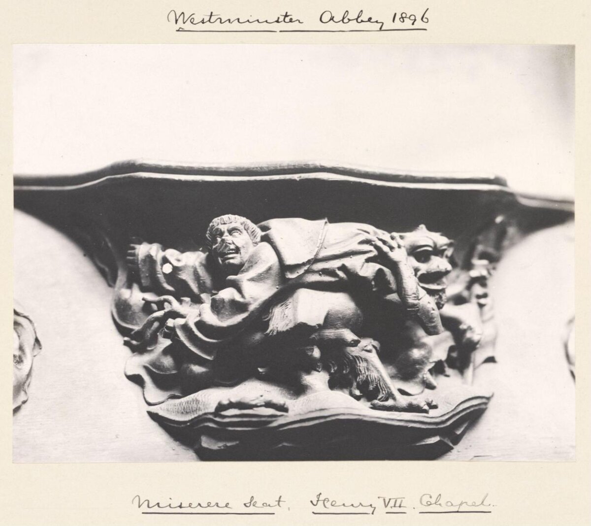 Westminster Abbey Miserere Seat Carving