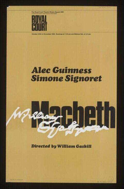 Royal Court Macbeth Theatre Poster