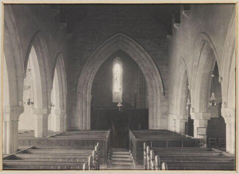 Vintage Church Interior View