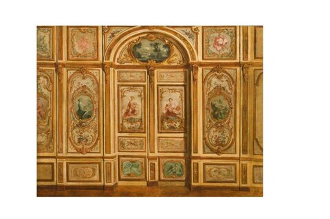 Ornate Painted Interior Wall Panels