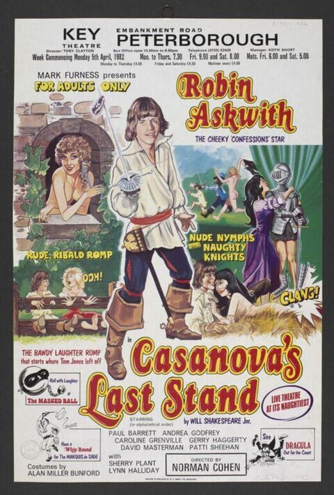 1982 Casanova's Last Stand Theatre Poster