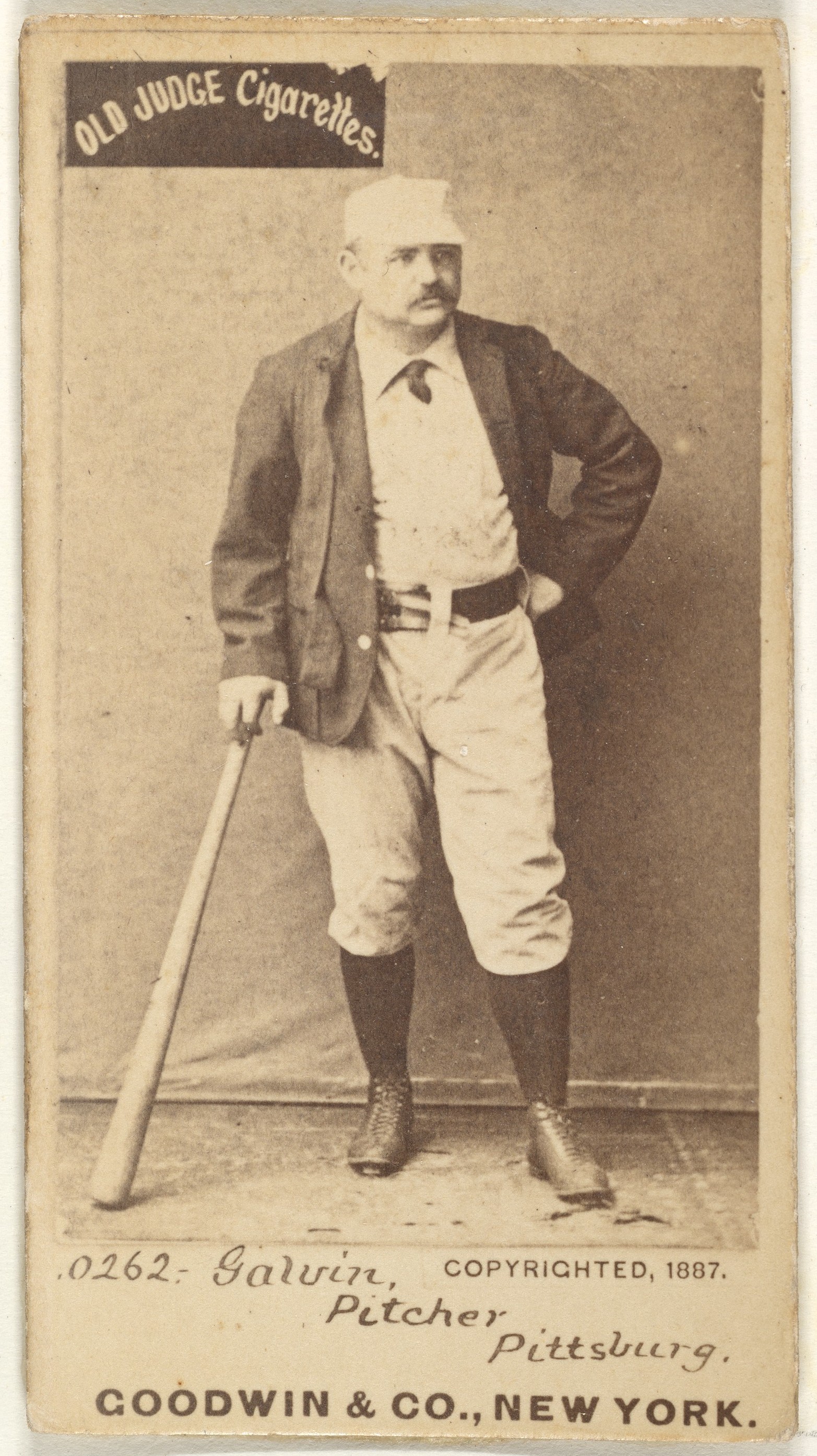 1887 Galvin Pitcher Cigarette Card
