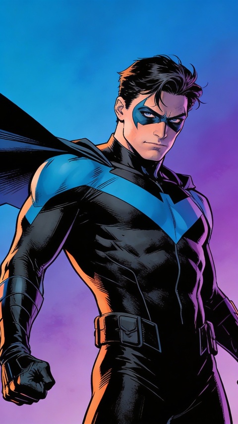 Nightwing Superhero Portrait