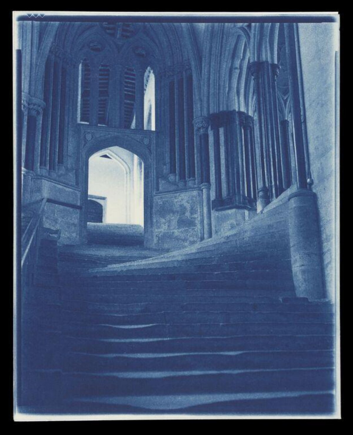 Gothic Cathedral Interior Staircase
