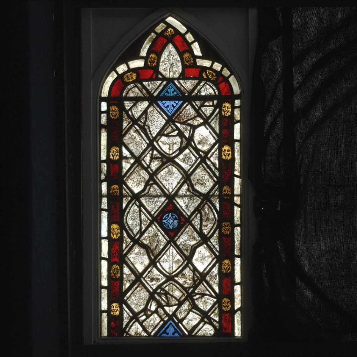 Gothic Arched Stained Glass Window