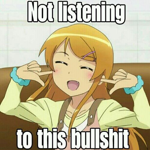 Not Listening Anime Meme