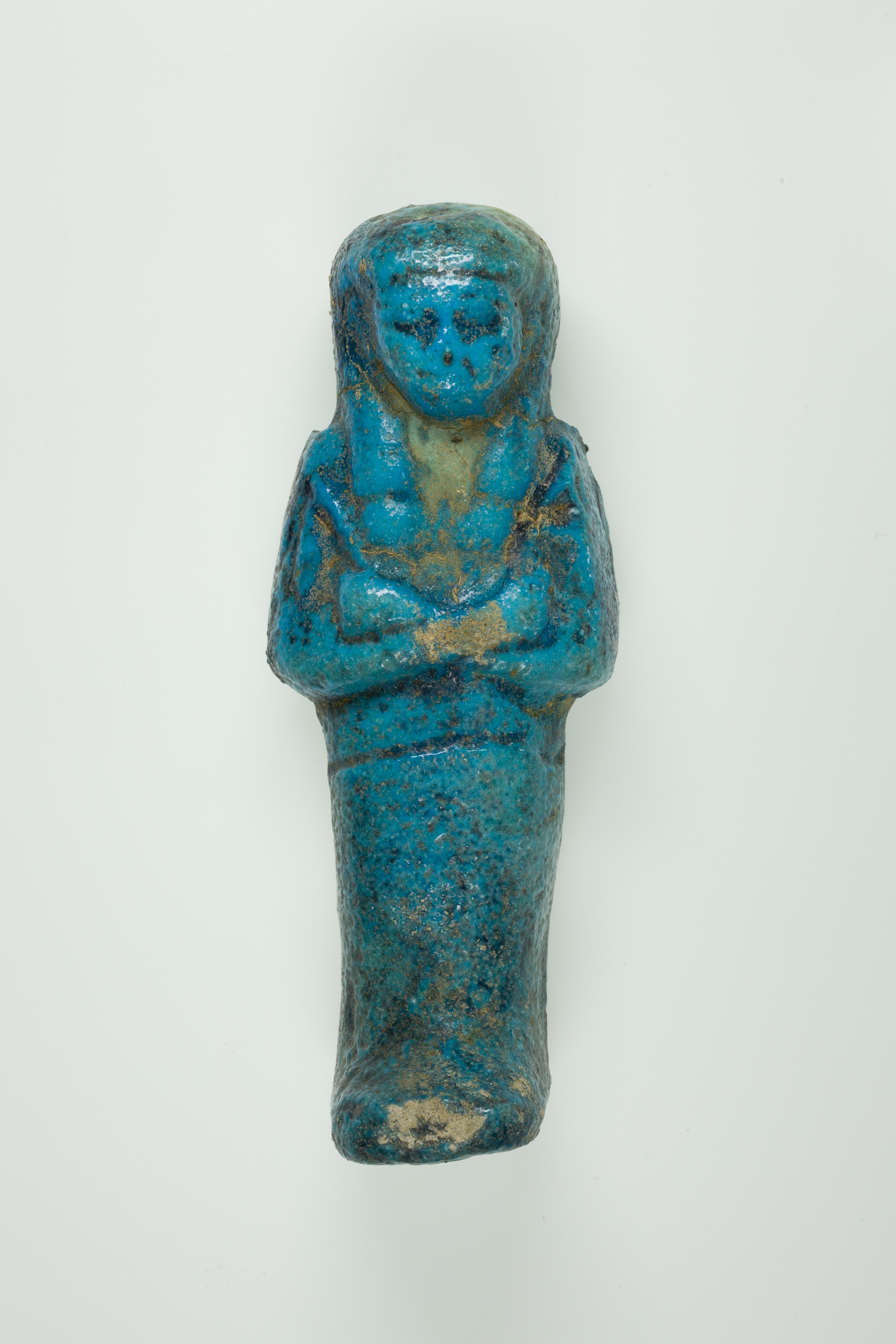 Ancient Egyptian Blue Shabti Figurine