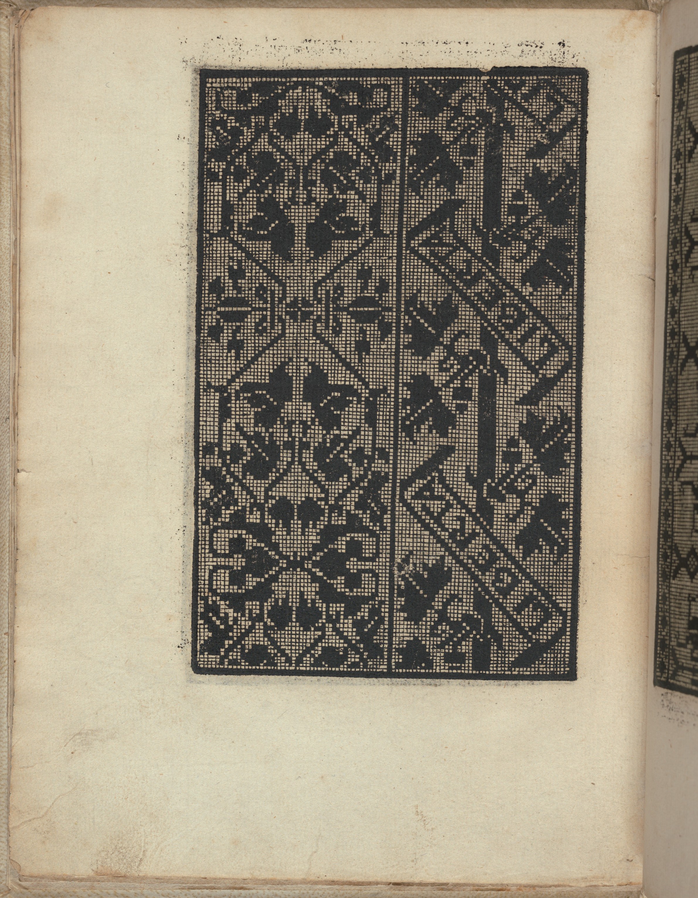 Antique Printed Cross-Stitch Pattern
