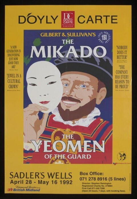 1992 Gilbert & Sullivan Opera Poster