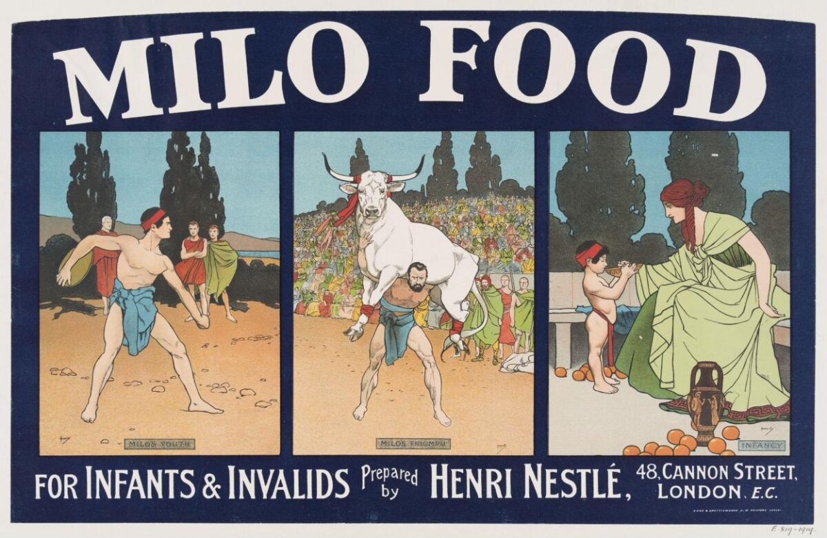 Vintage Milo Food Advertisement Poster
