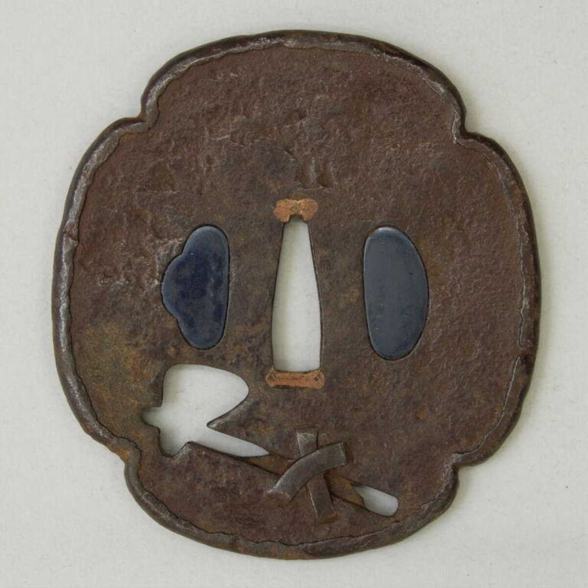Antique Iron Japanese Sword Tsuba