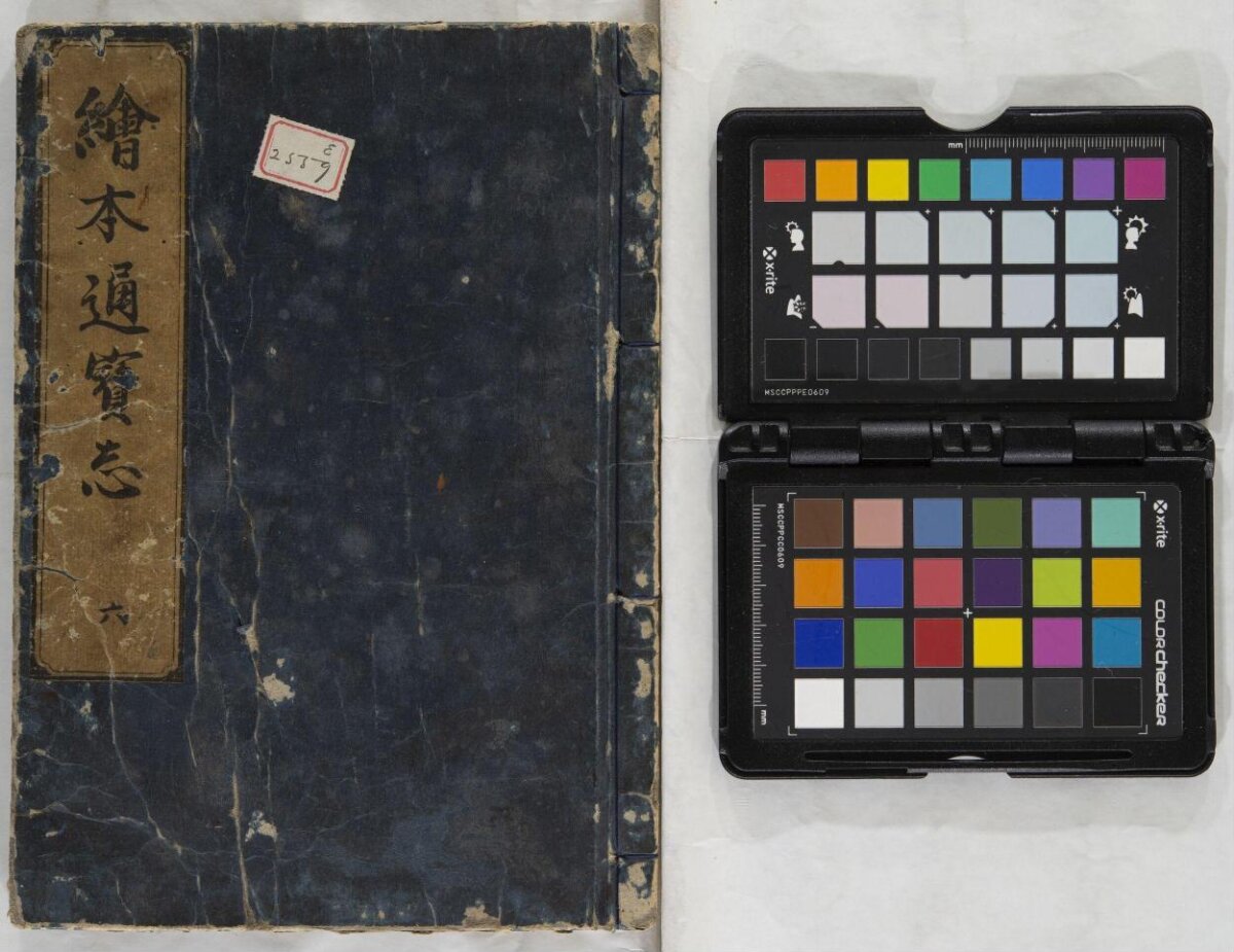 Antique Book Cover and Color Checker