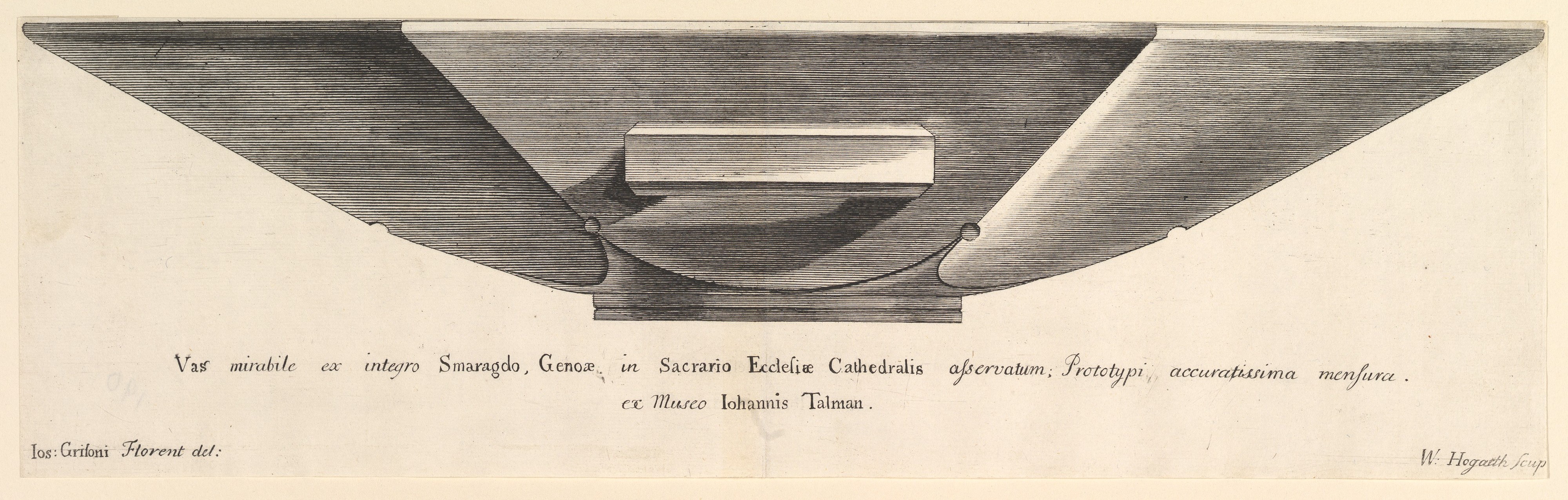 Engraving of an Emerald Vase