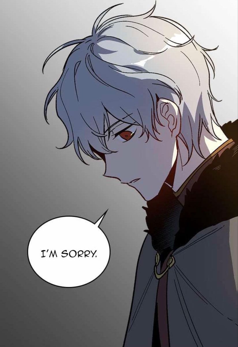 White Haired Manhwa Character Apologizing — Images