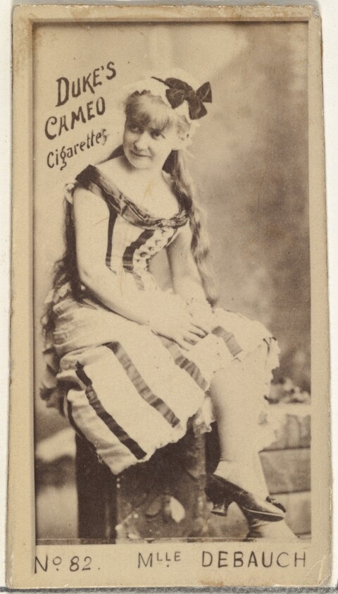 Vintage Duke's Cigarette Card of Mlle Debauch