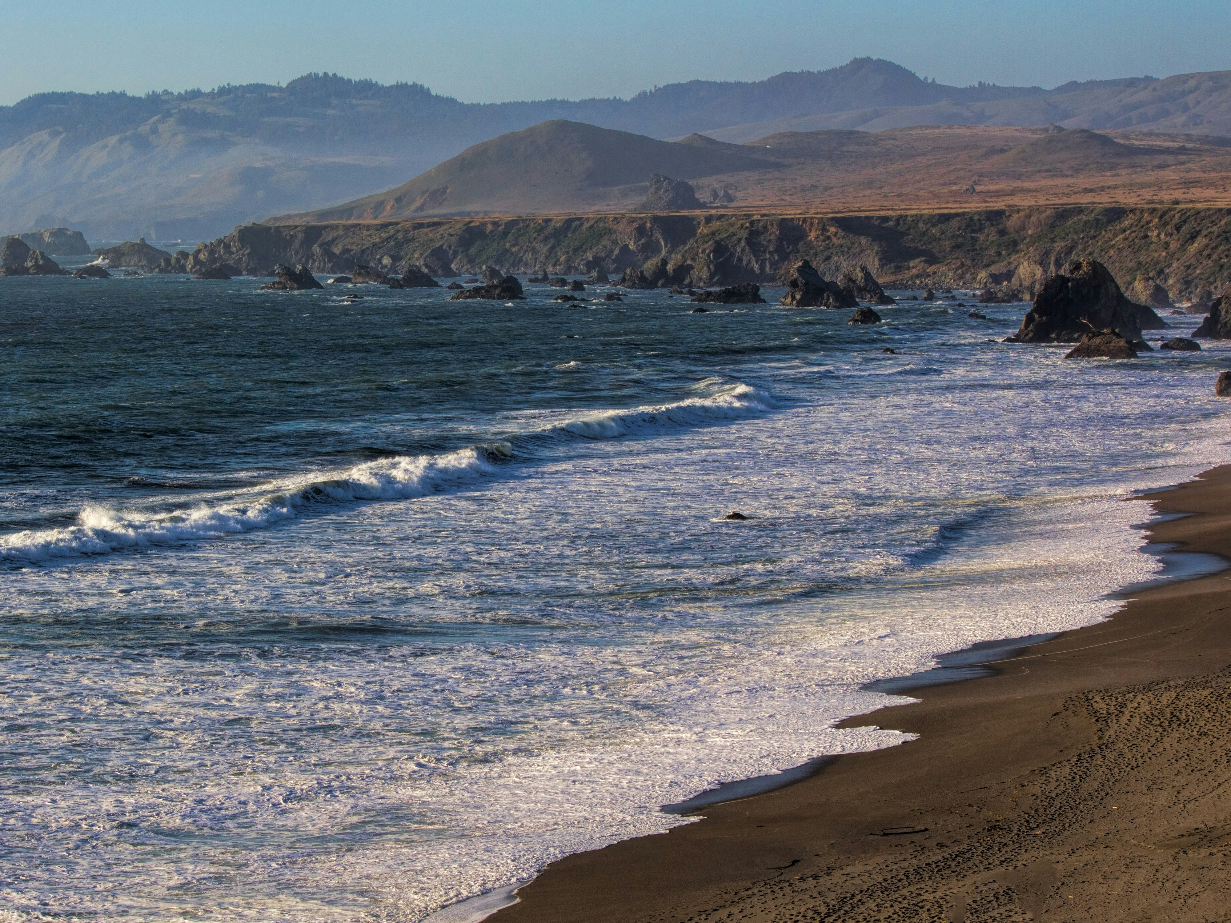 Rocky Coastal Beach Seascape