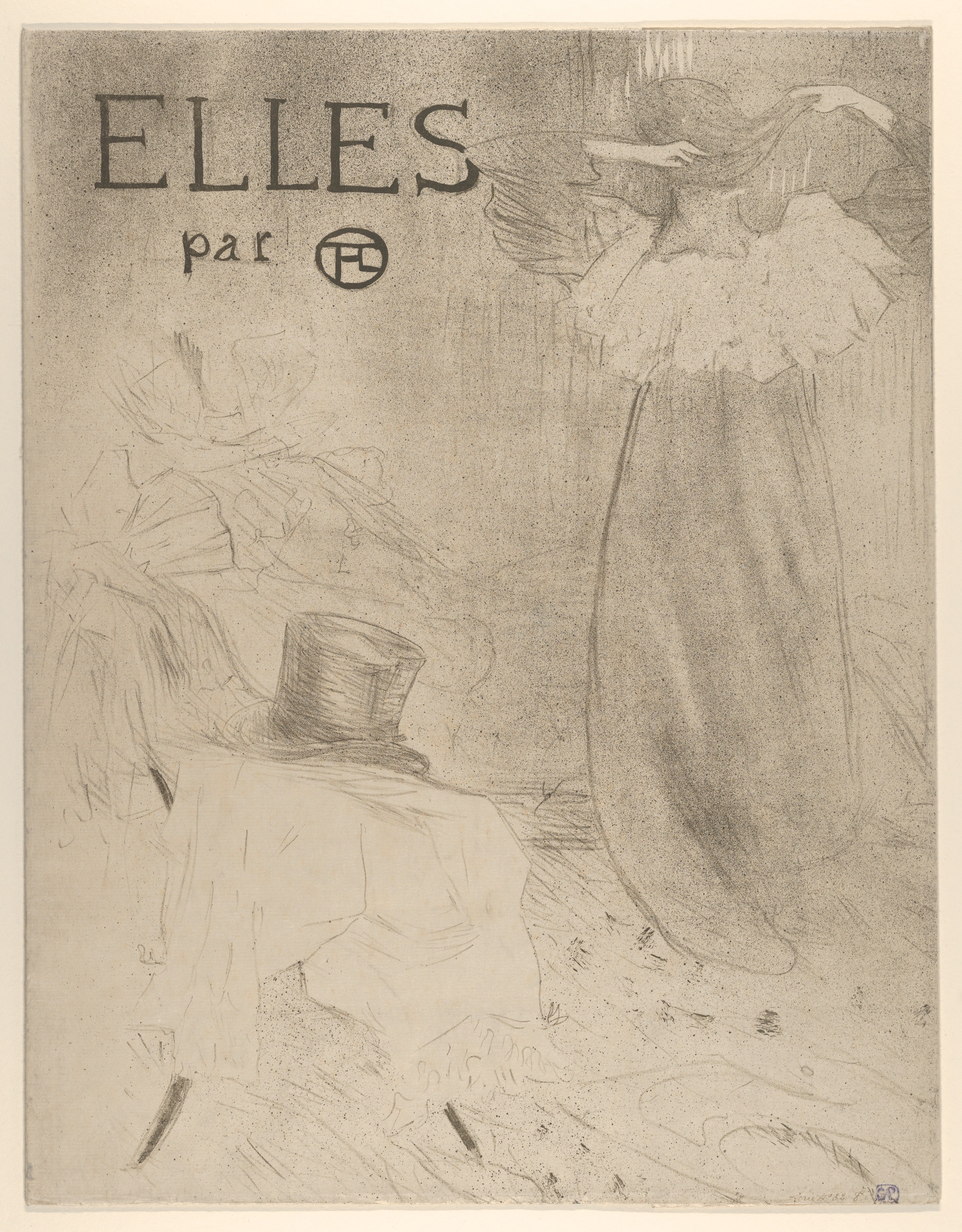 Elles Monochrome Lithograph Cover