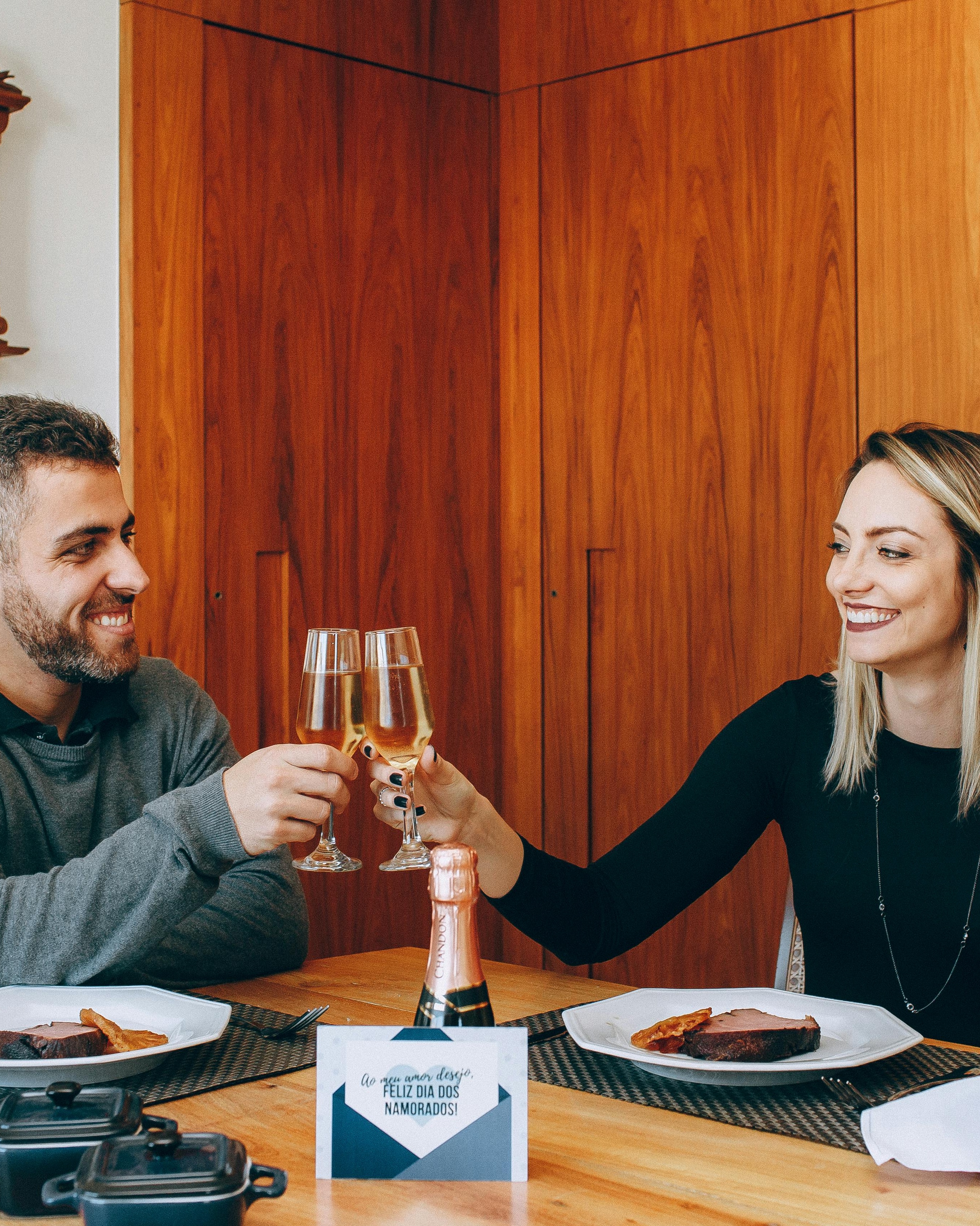Couple Toasting on Dia dos Namorados