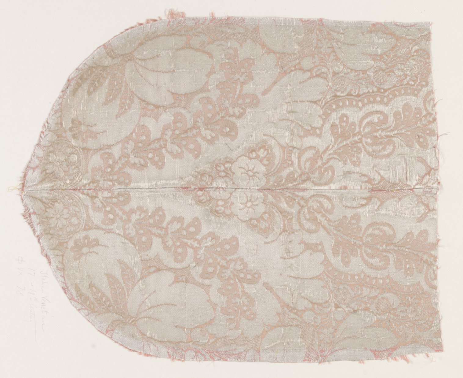 Antique Venetian Floral Textile Fragment