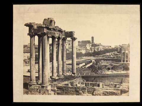Ancient Roman Forum Ruins
