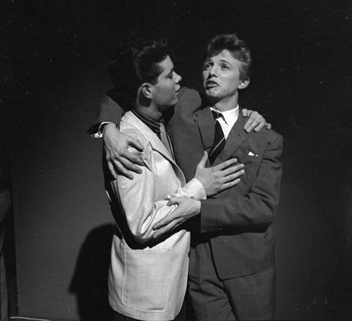 Two Actors Performing on Stage