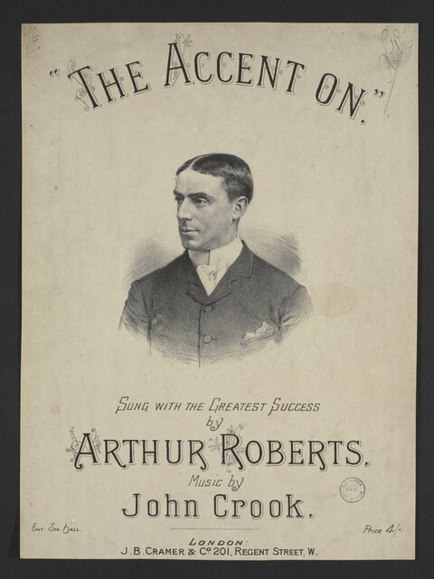 Vintage "The Accent On" Sheet Music Cover