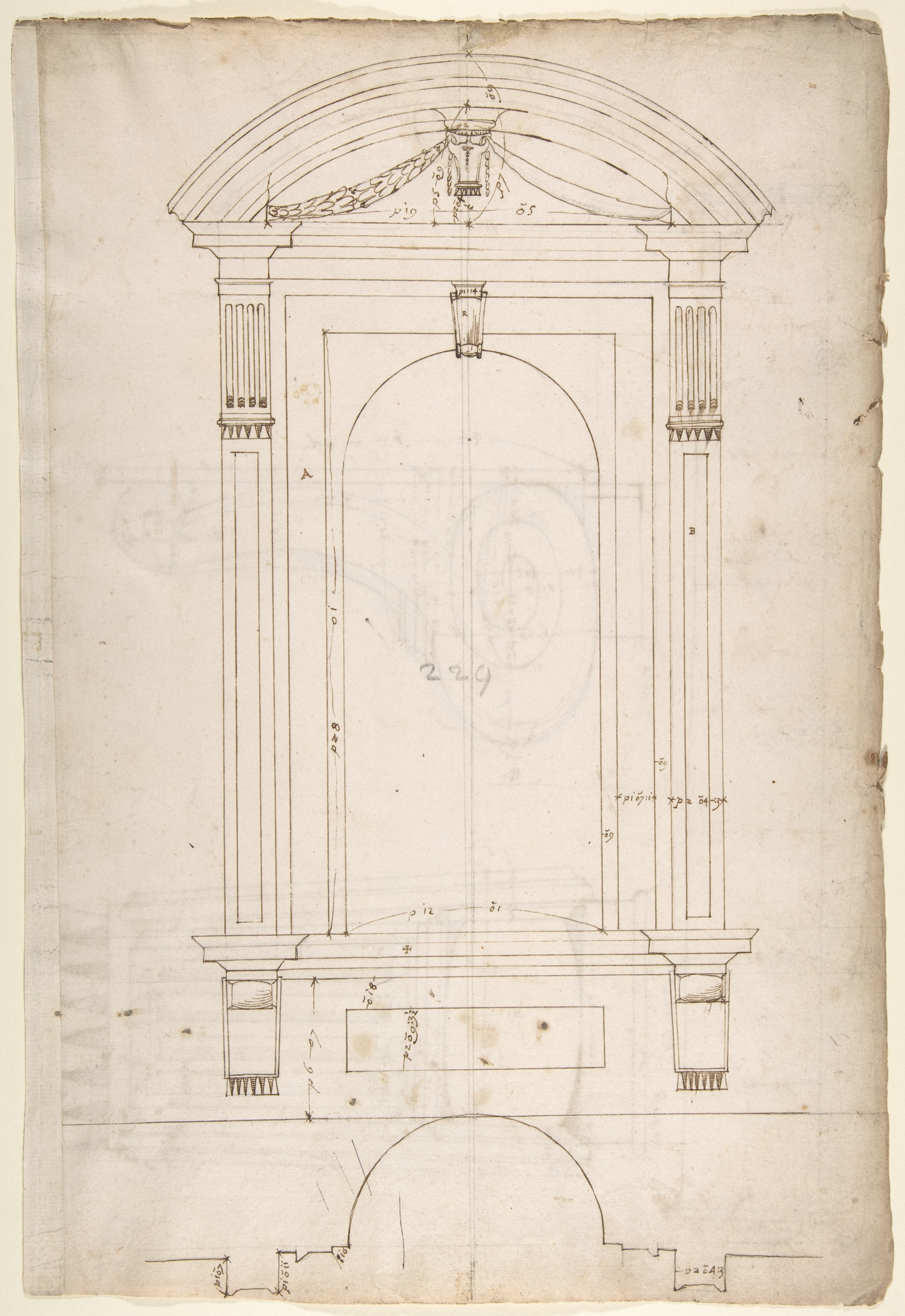 Renaissance Doorway Architectural Sketch