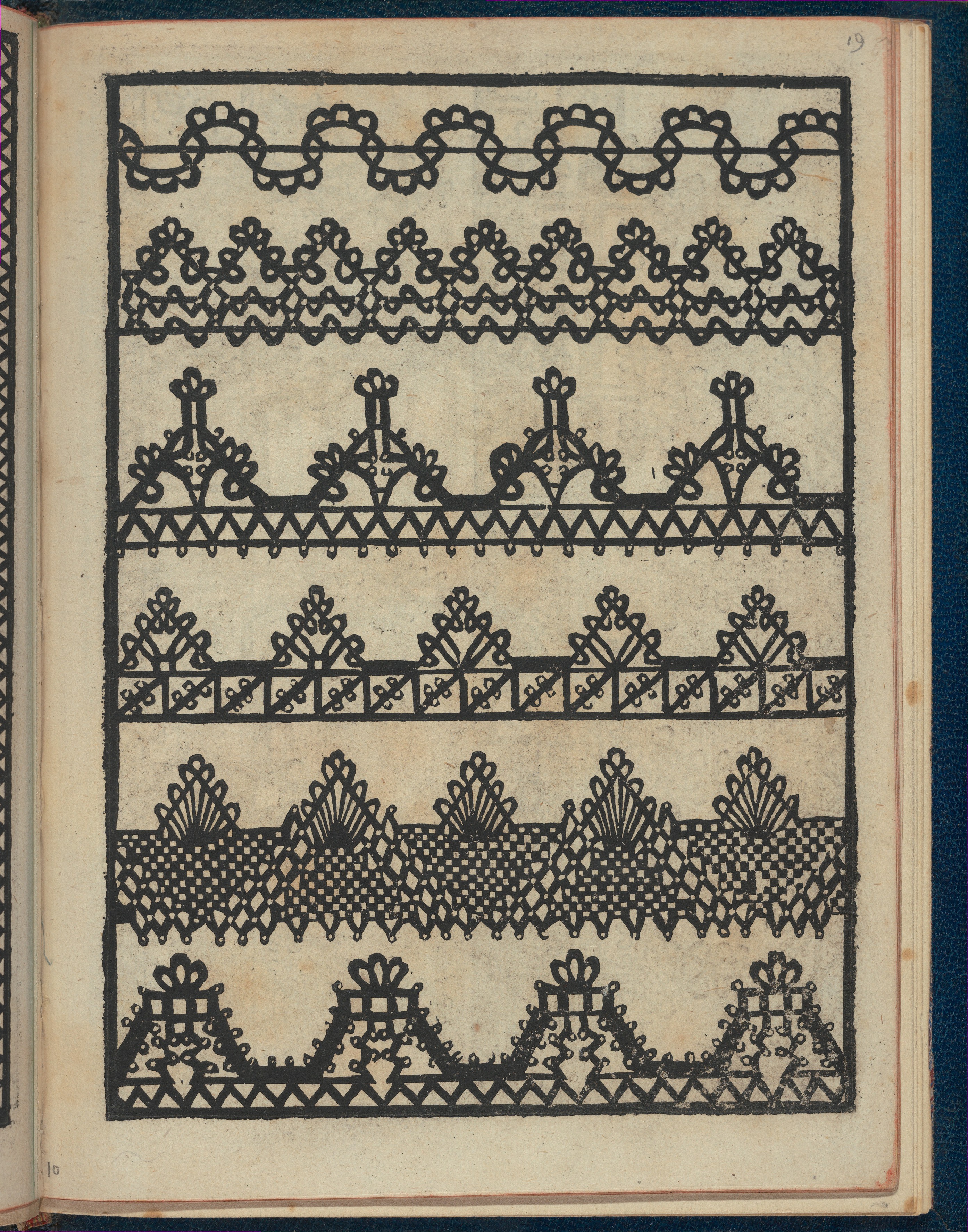 Vintage Lace Pattern Book Page