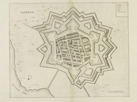 Antique Map of Naarden Fortress