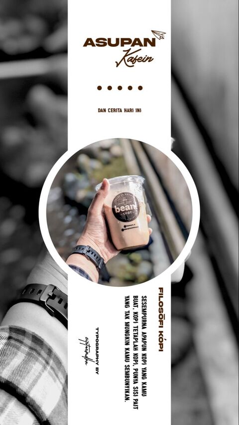 Asupan Kafein Coffee Promotion Poster