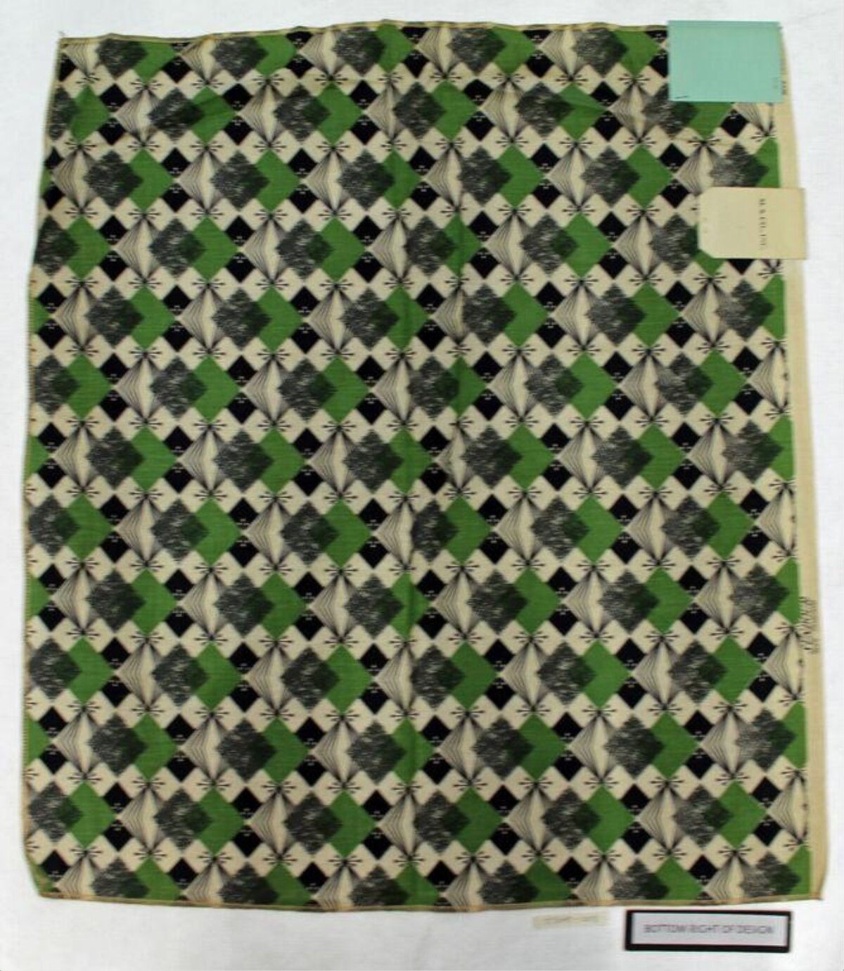 Geometric Patterned Textile Swatch