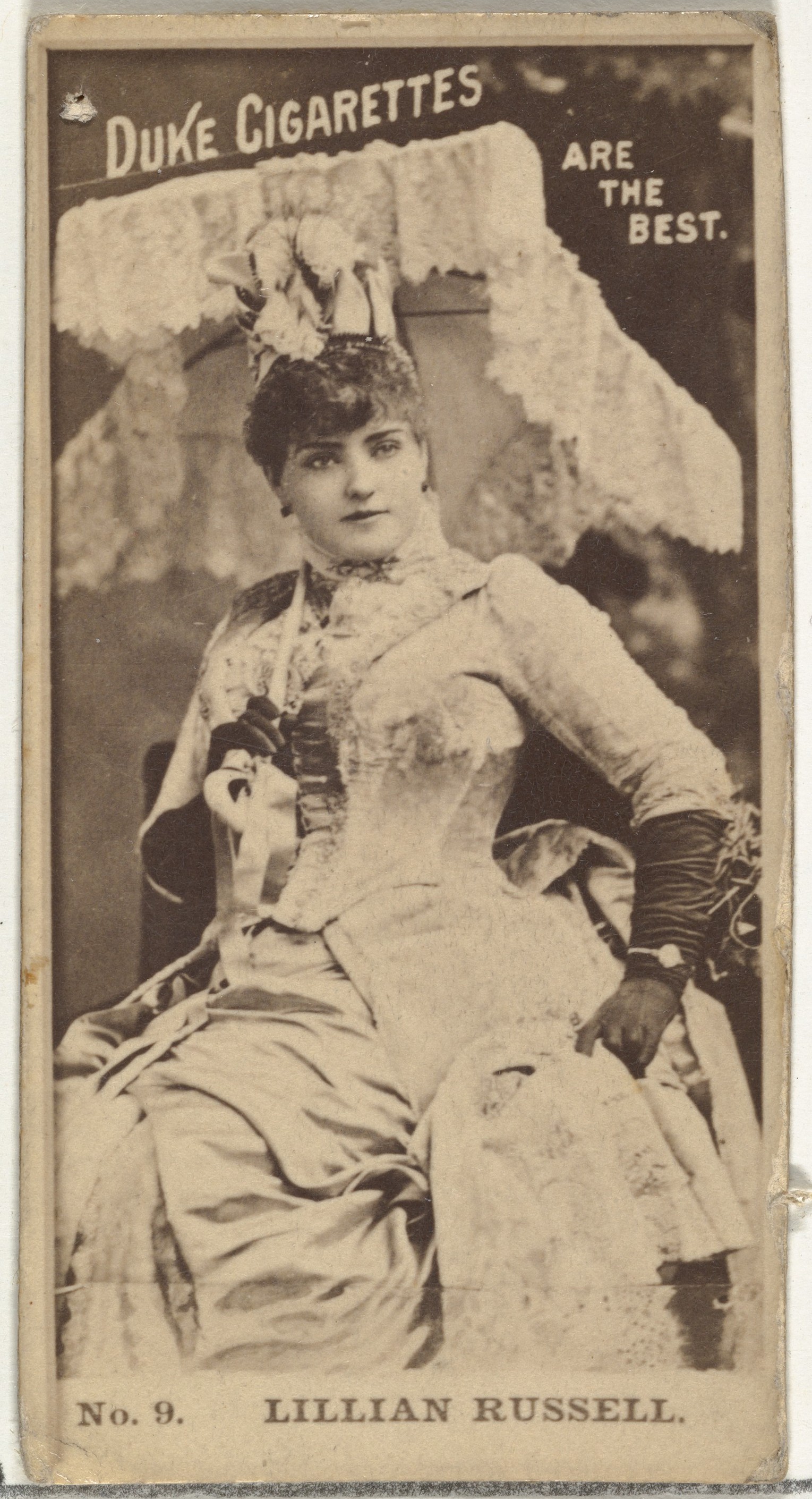 Vintage Duke Cigarette Card of Lillian Russell