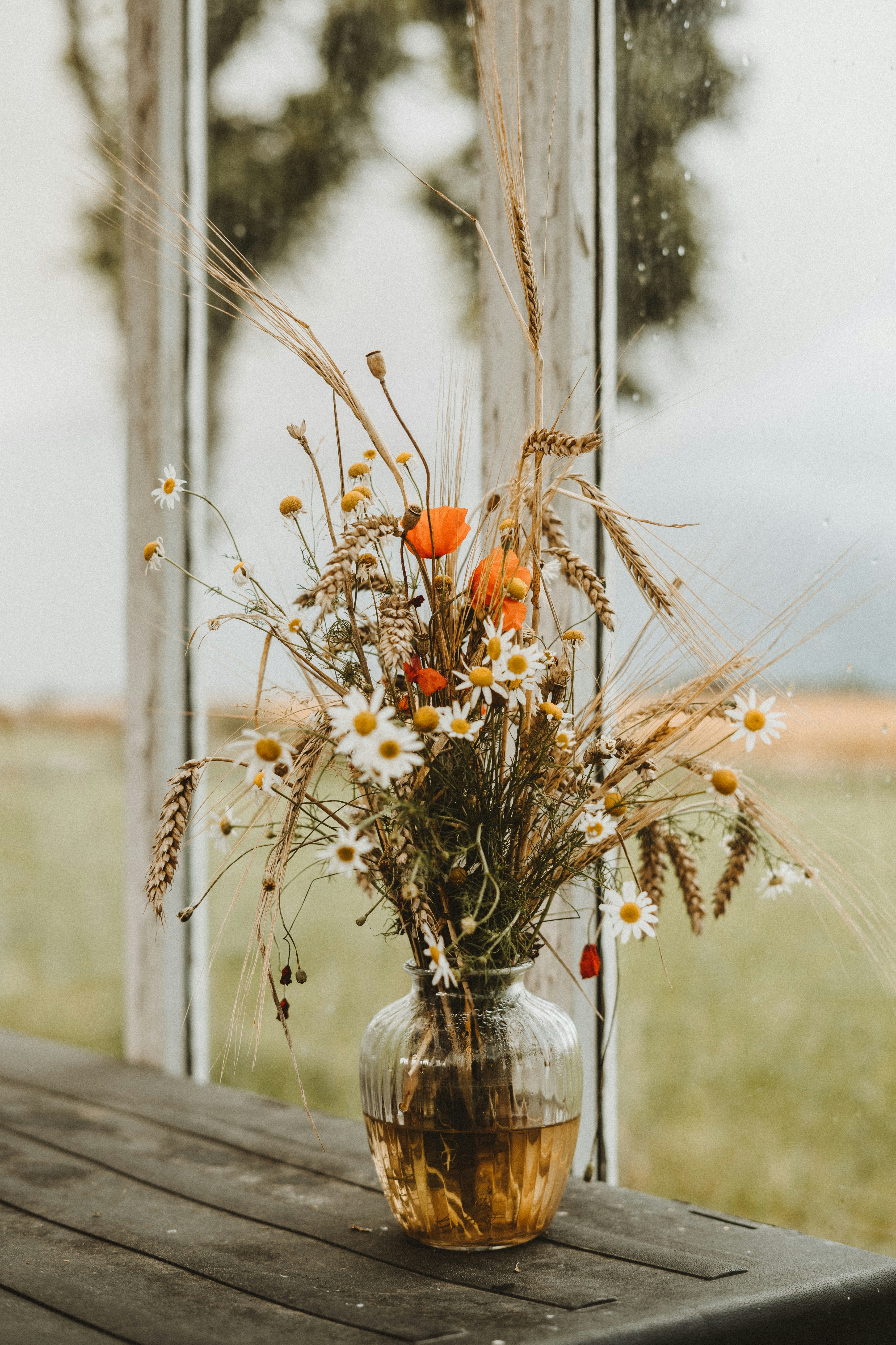 Wildflower Bouquet by the Window