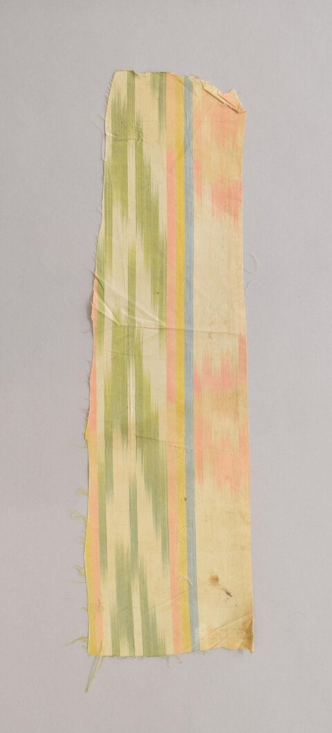 Vintage Striped Fabric Fragment