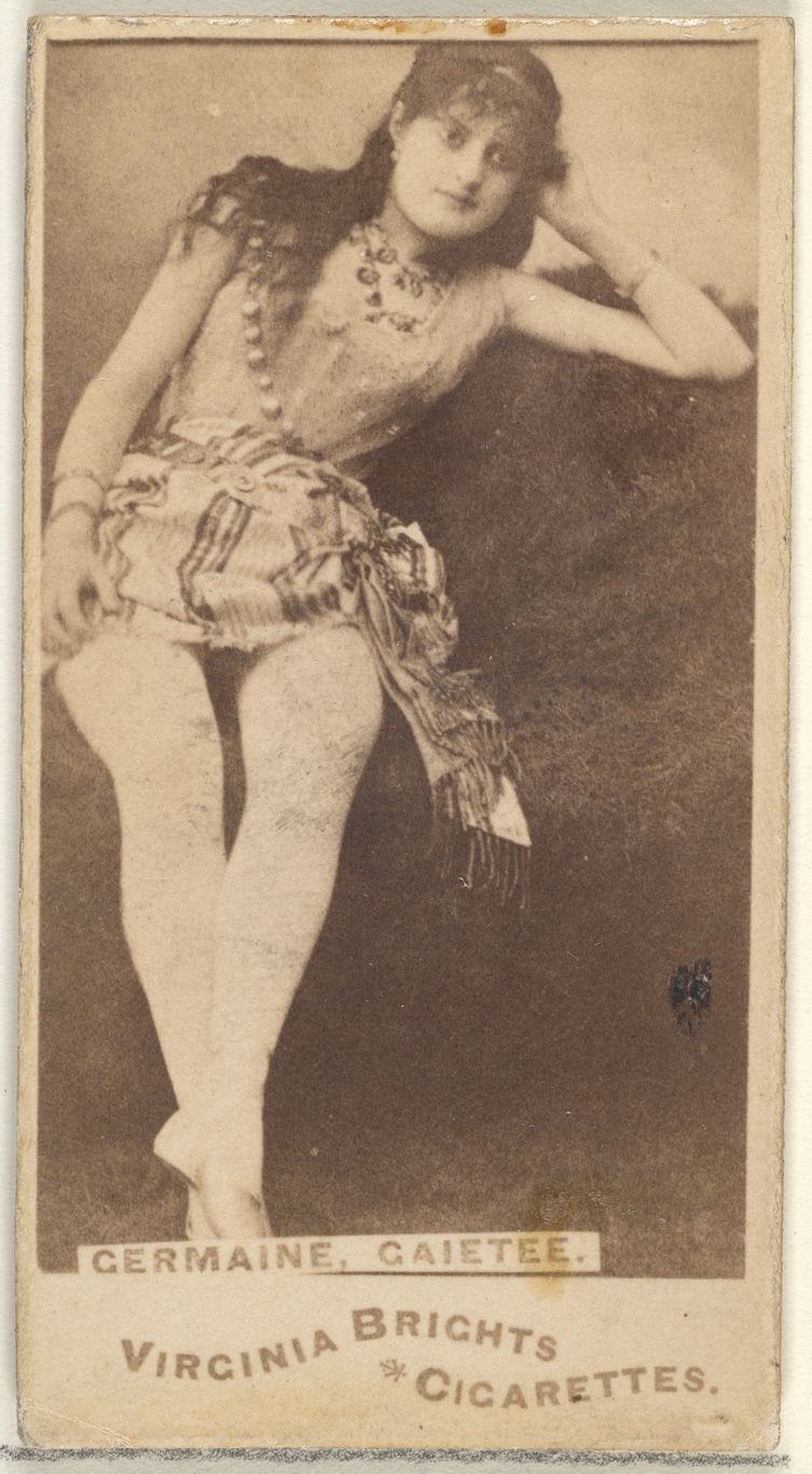 Portrait of Germaine on Vintage Cigarette Card