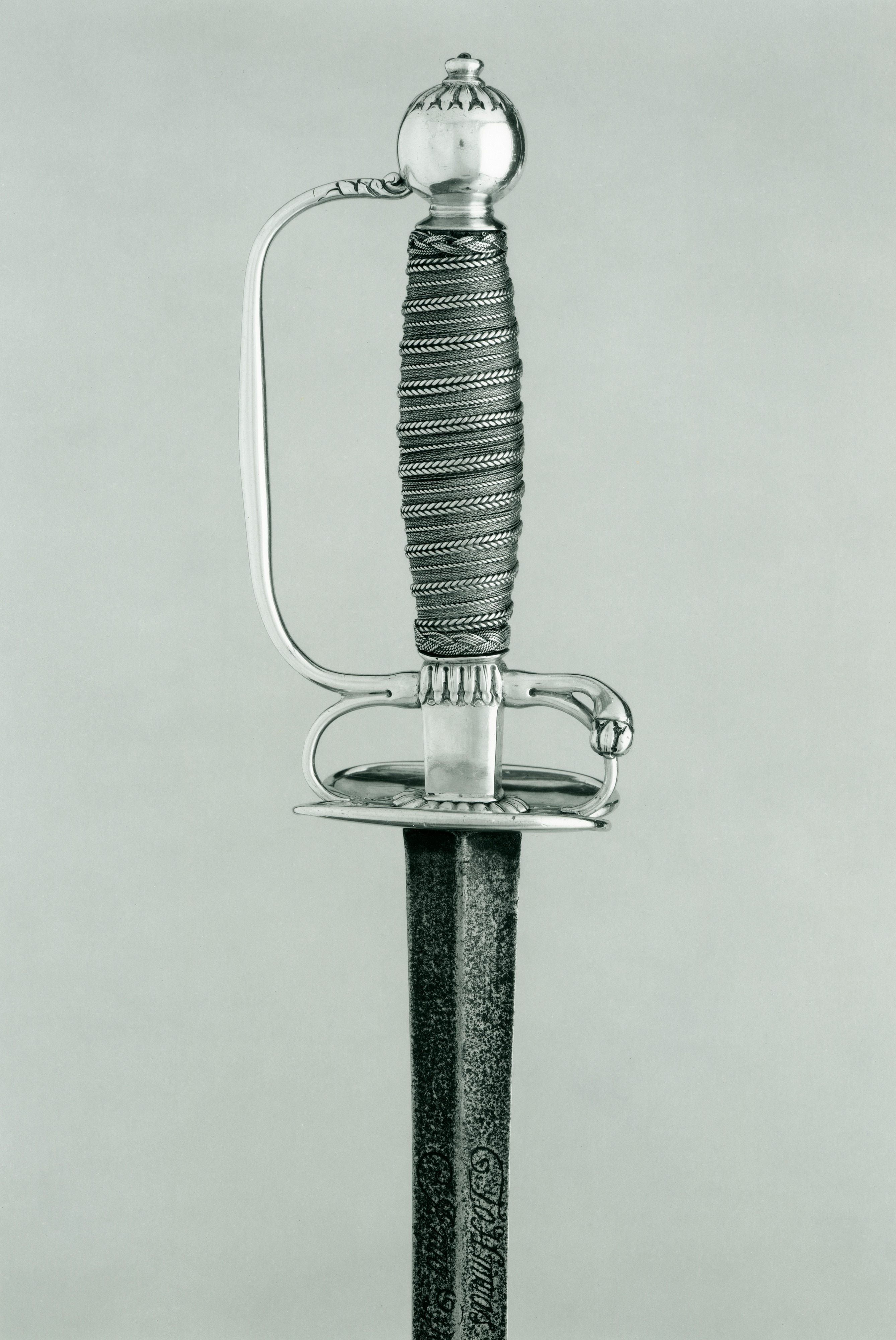 Antique Sword with Silver Hilt