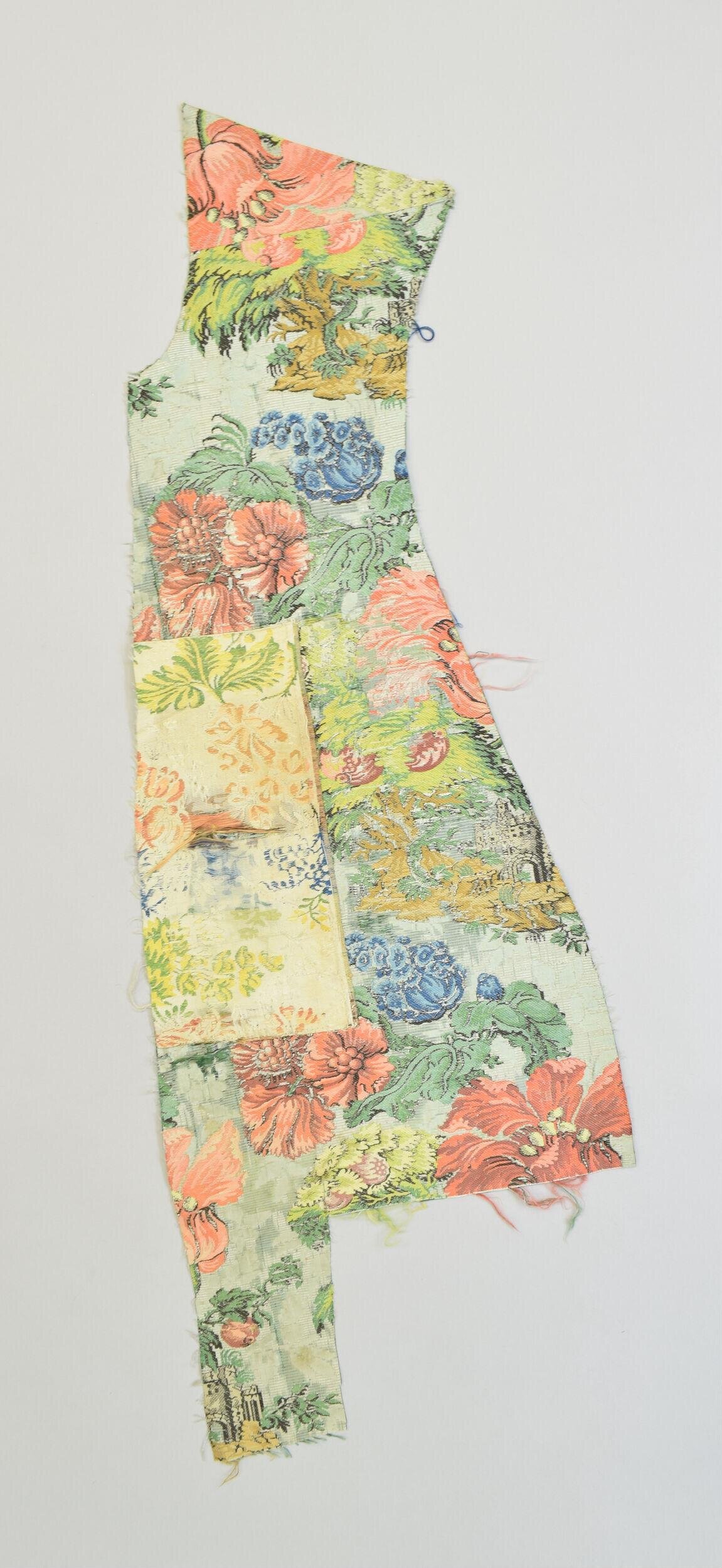 Vintage Floral Textile Fragment