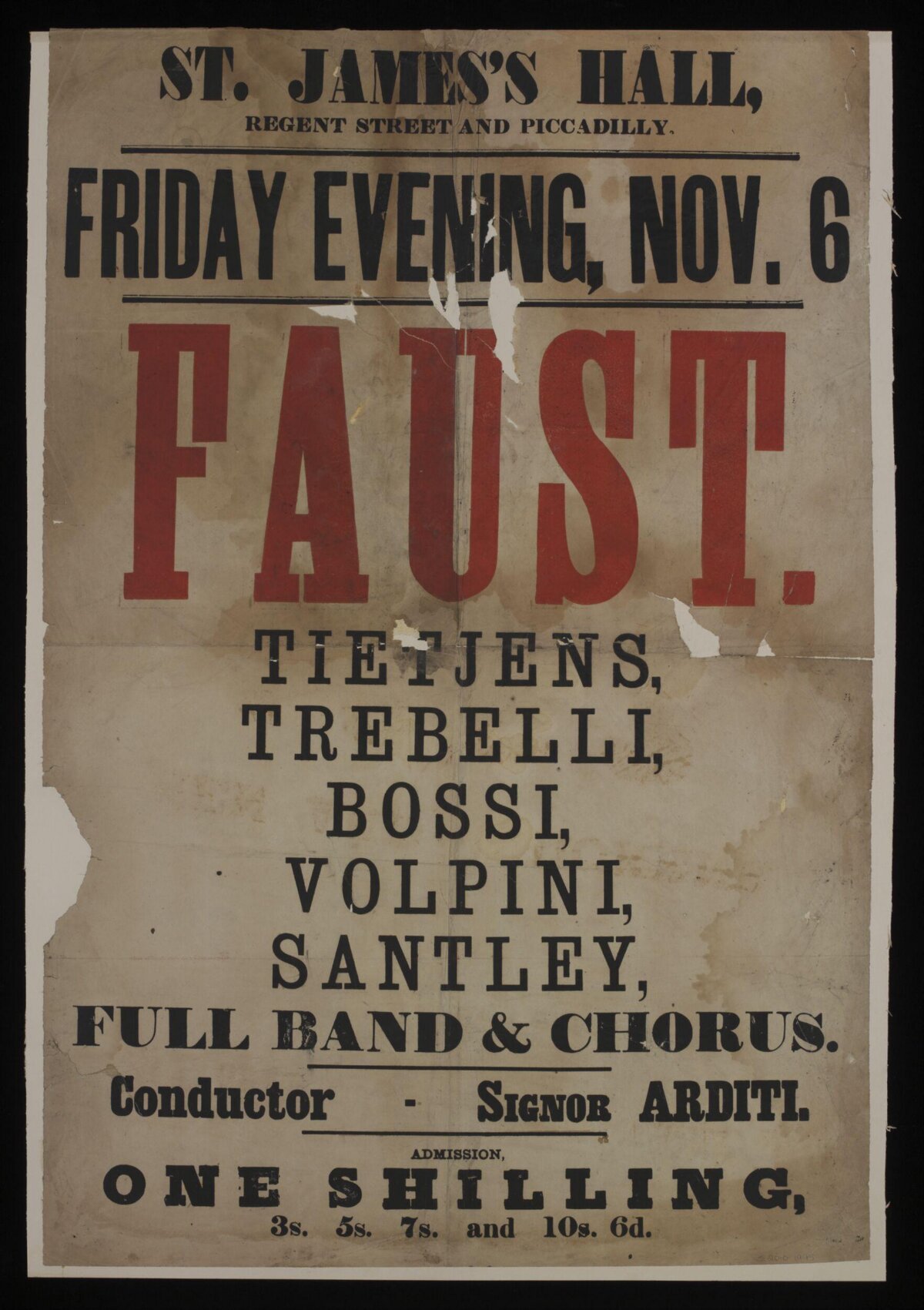 Vintage Faust Performance Poster