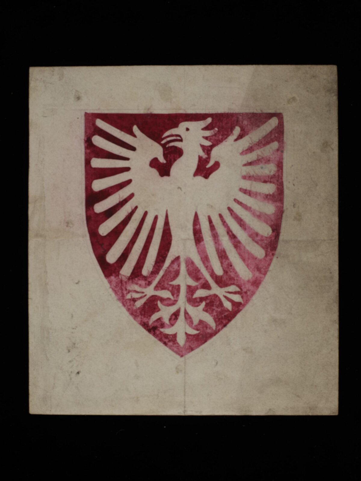 Vintage Red Eagle Heraldic Shield — Logos