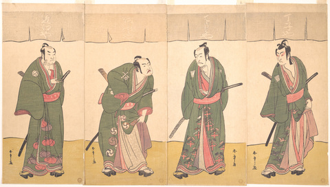 Four Kabuki Actors Ukiyo-e