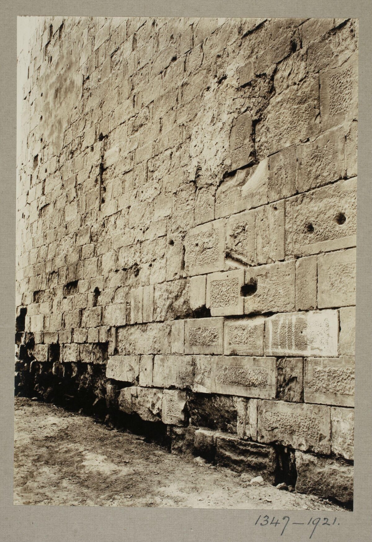 Ancient Weathered Stone Wall