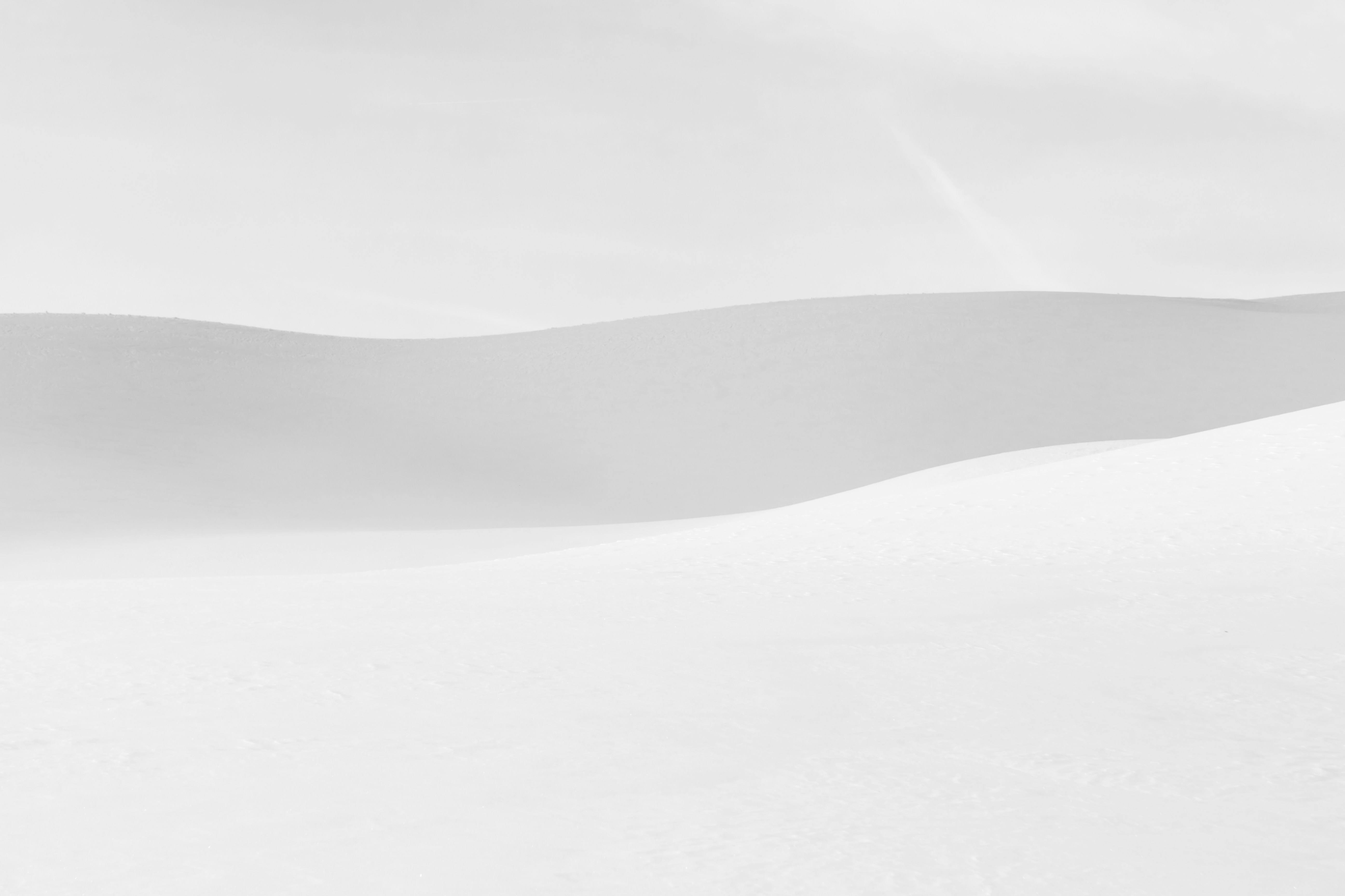 Minimalist Snowy Rolling Hills