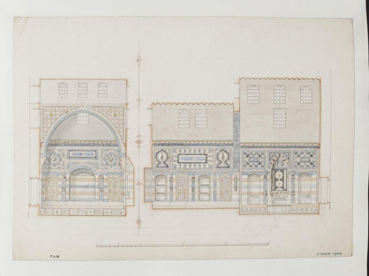 Islamic Architecture Facade Drawing