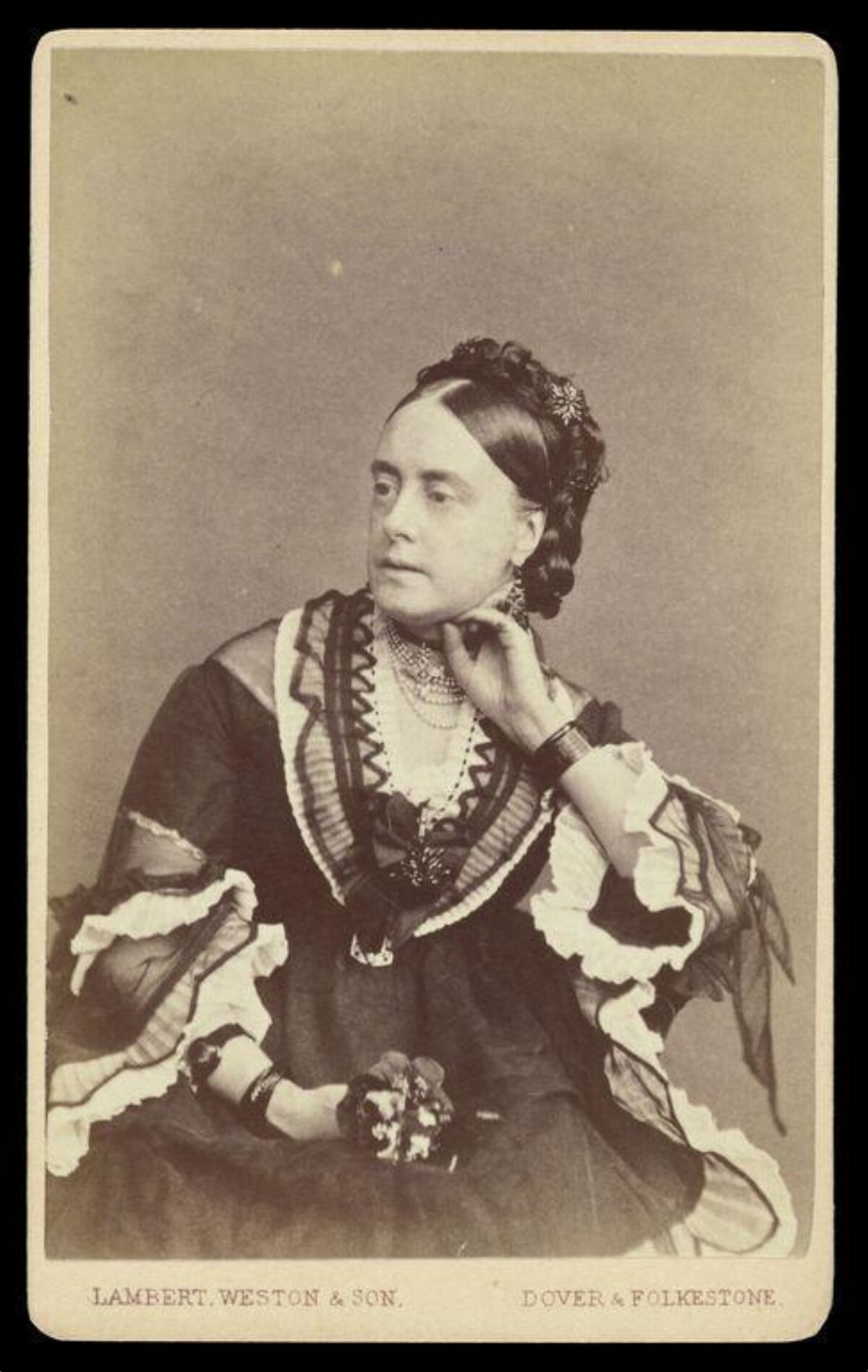 Victorian Woman Studio Portrait